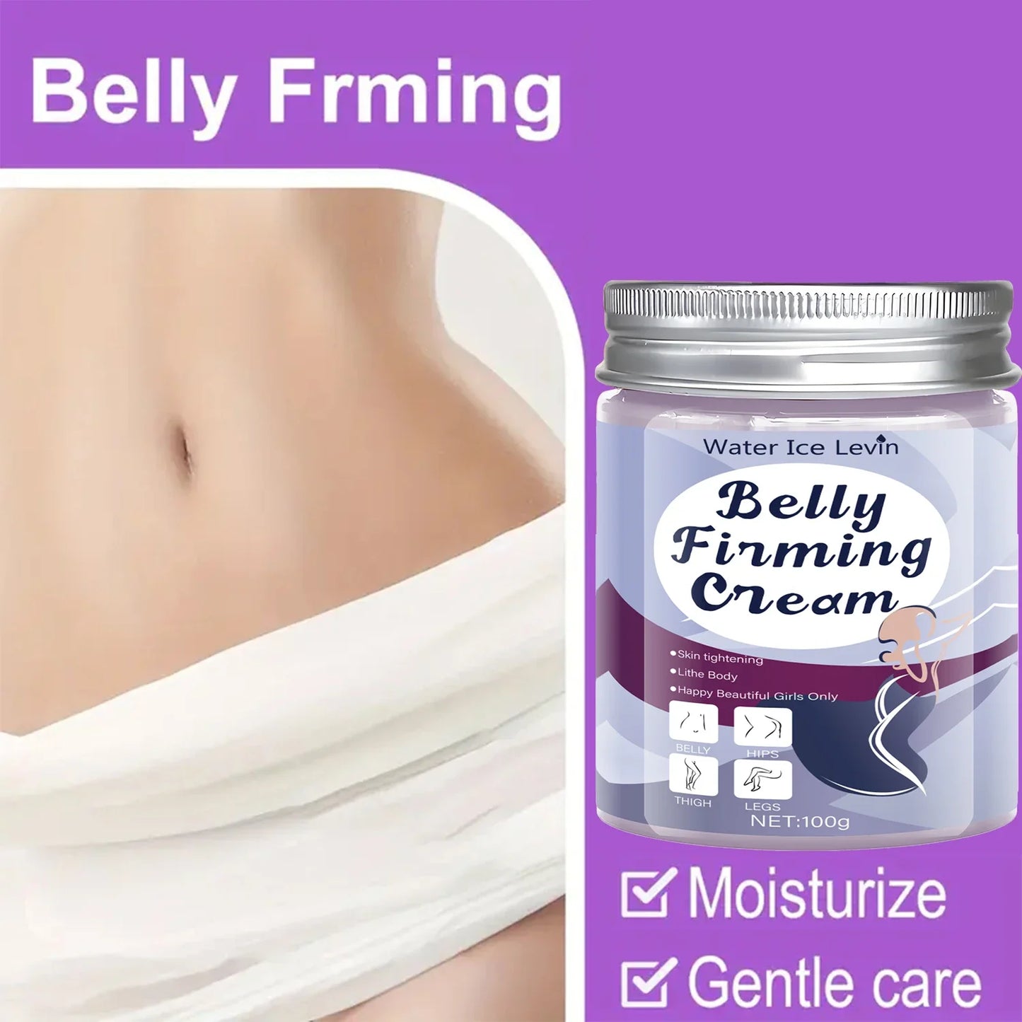 Firming Body Cream – Jojoba Oil & Caffeine for Belly & Thighs