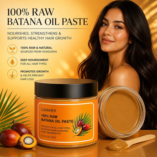LGRAMER Batana Solid Hair Mask – Deep Hydration All Hair Types Solid Hair Mask Peaceful Pleasures Health and Wellness 120g-4pcs