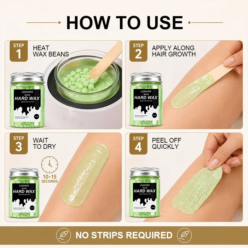 Hard Wax Beans for Painless Hair Removal – 80g/380g