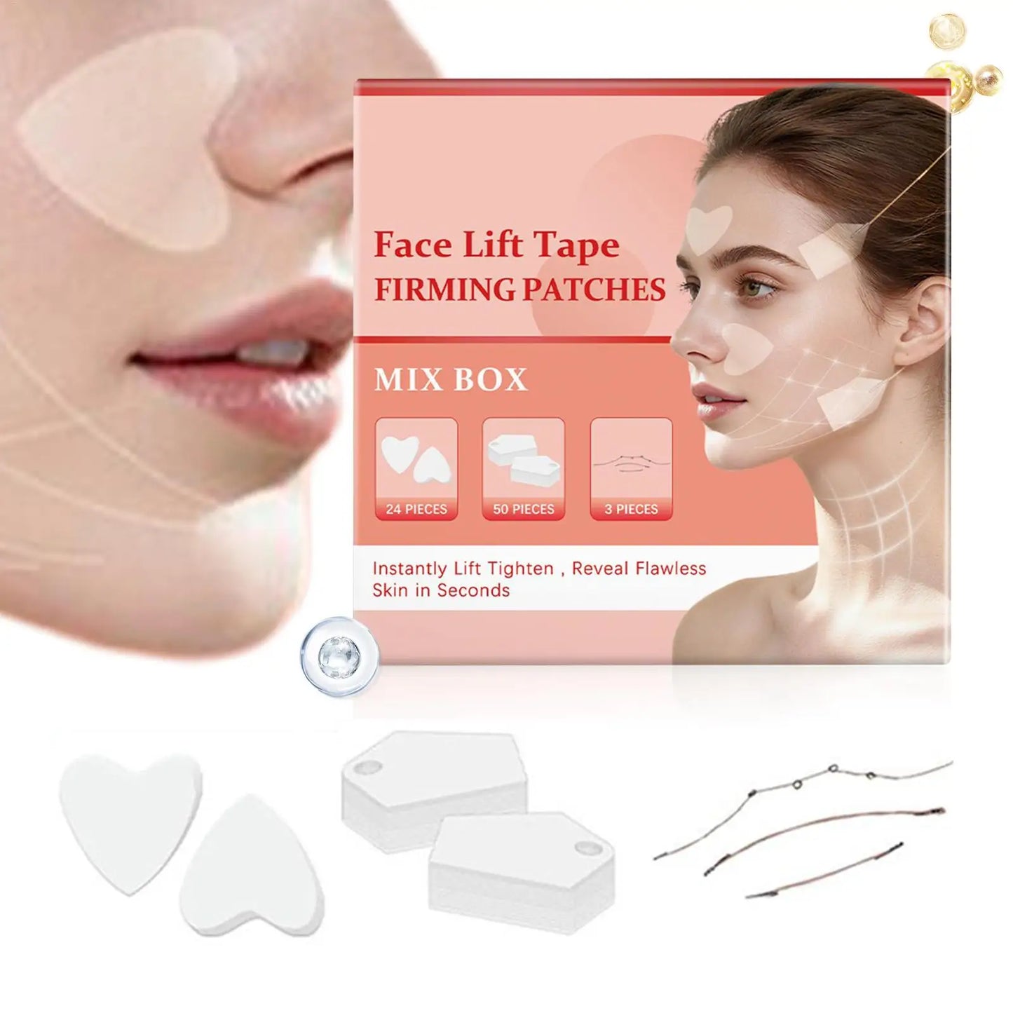 Invisible Face Lift Tape – Contour & Chin Lifting Kit