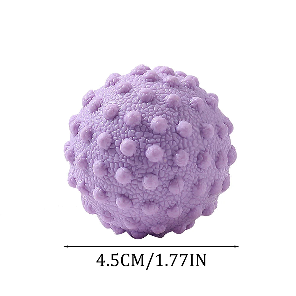 Fascia Ball Raised Point Massage Ball TPR Posture Master Yoga Ball Waist and Back Foot Massage Ball Peaceful Pleasures Health and Wellness