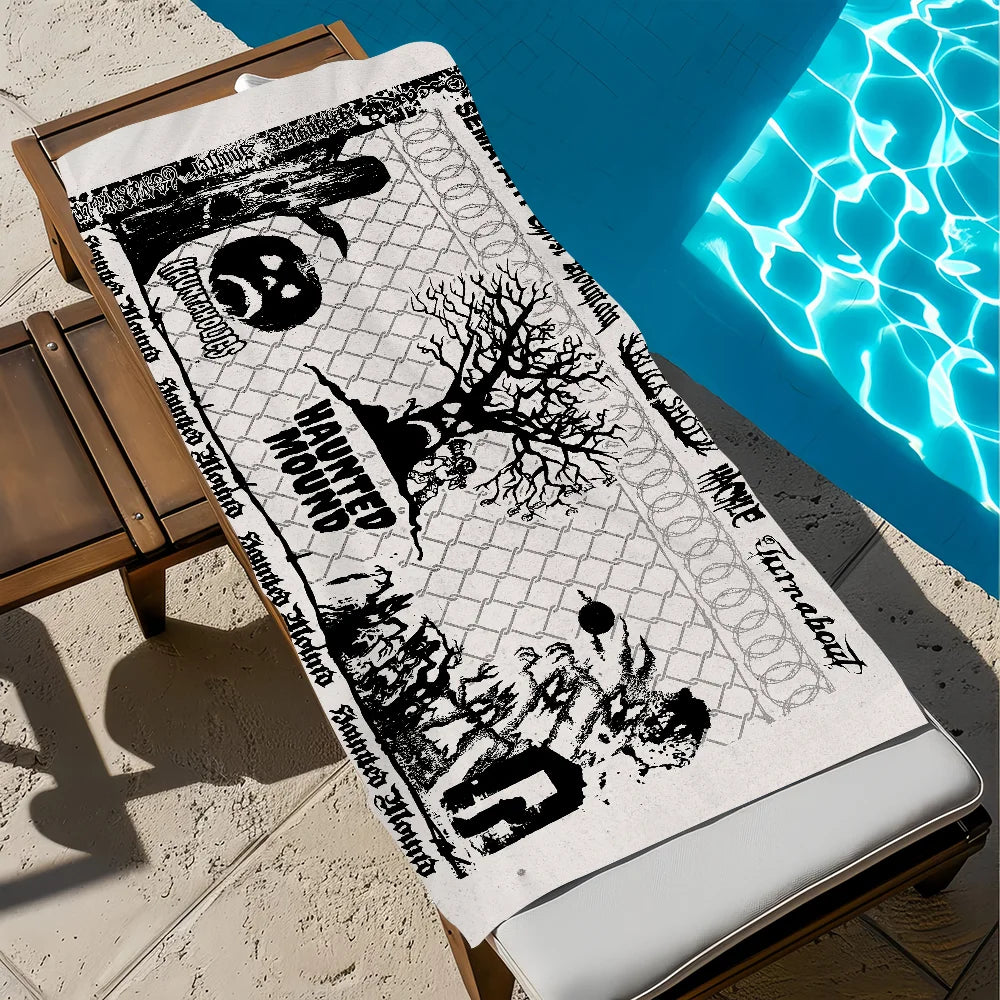 S-Sematary Haunted Mound Harold Quick-Dry Beach Towel Quick-Dry Beach Towel Peaceful Pleasures Health and Wellness z1 STJ150x260CM