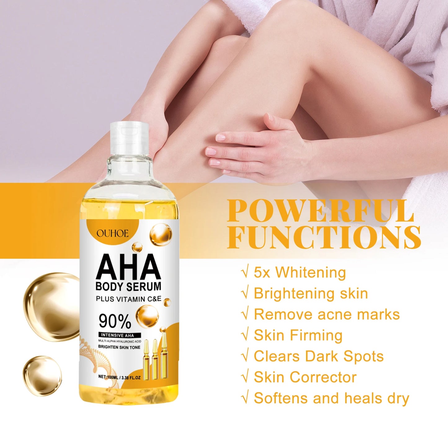 AHA Face & Body Serum – Dark Spot Corrector & Brightening