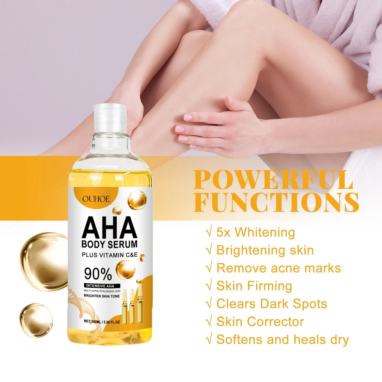 AHA Body & Face Serum – Dark Spot Corrector & Brightening