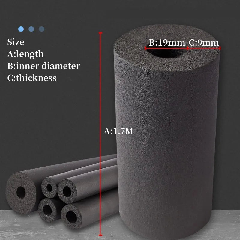 Rubber Foam Pipe Insulation Sleeve 6–32mm | 1.8m Thermal Wrap