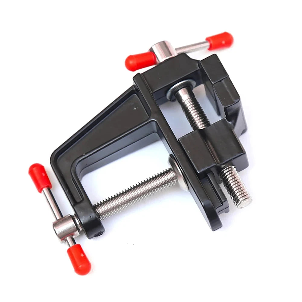 Mini Bench Vise Small Table Clamp Steel Screw Handle Household Diy
