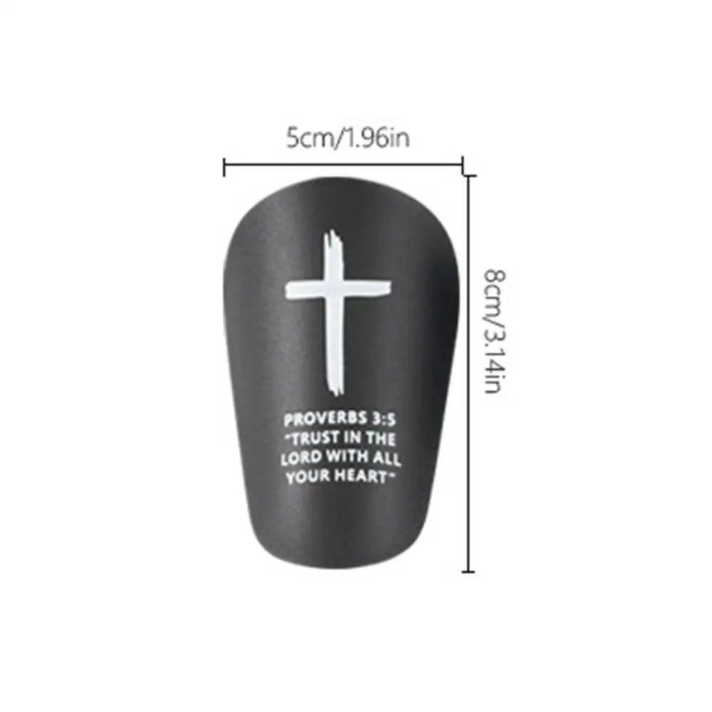 1 Pair Christian Shin Guards with Bible Verse Soccer Football Protective Pads for Adults & Youth, Inspirational Sports Gear Peaceful Pleasures Health and Wellness Black XS