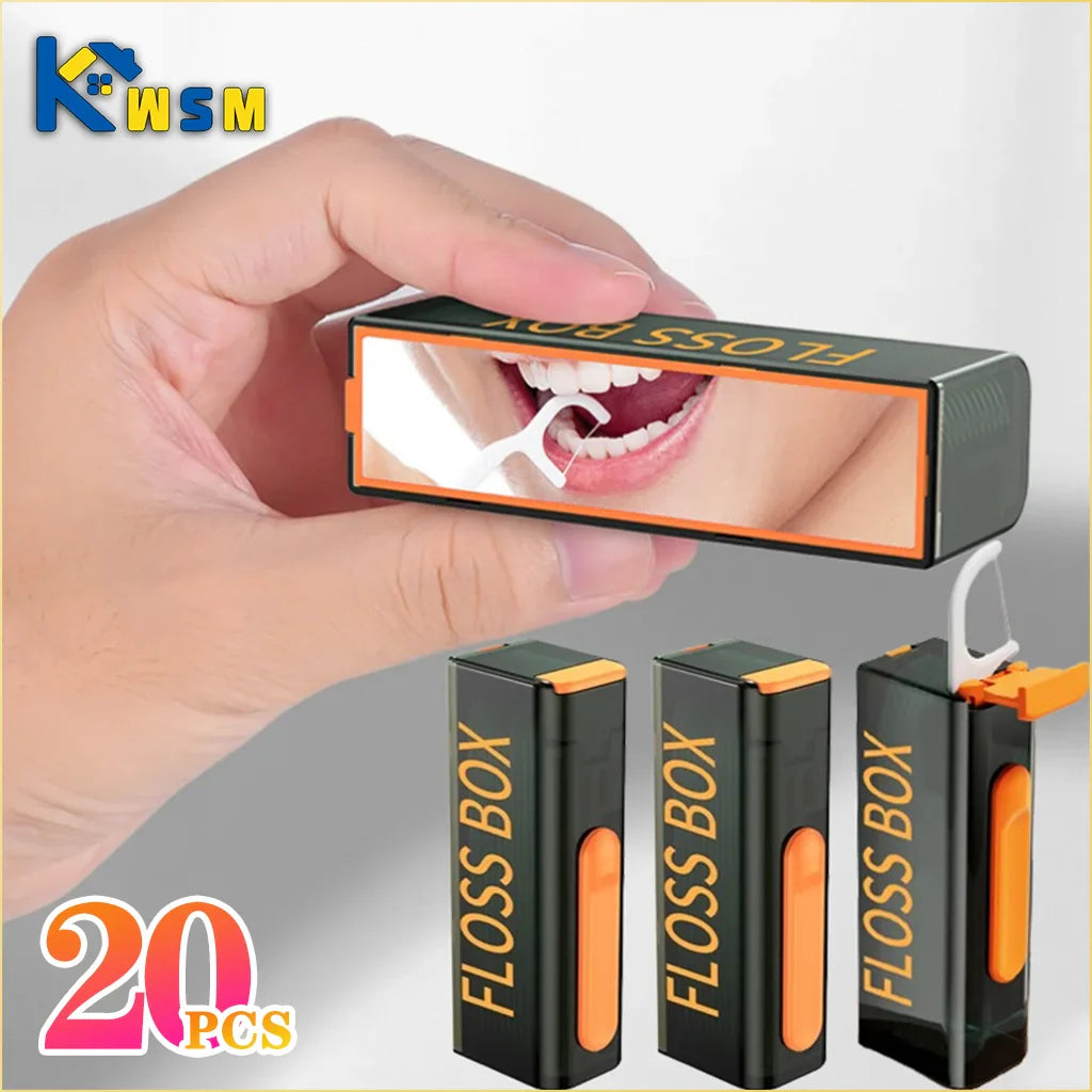 Portable Floss Dispenser Box – Auto Pop-Up | 20 Pcs Set