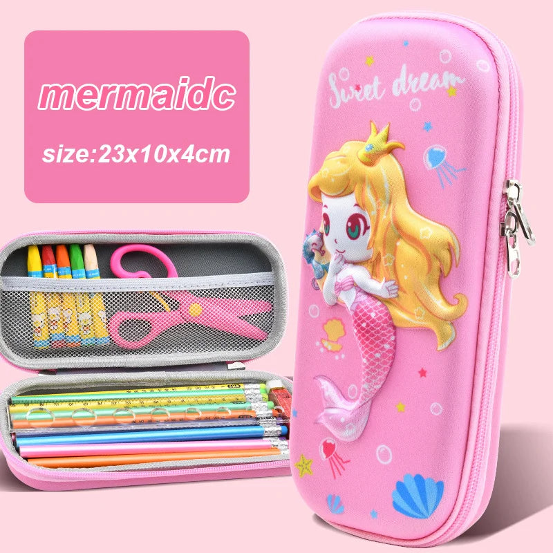 3D Kawaii Pencil Case EVA Large Capacity Waterproof Light Box Student