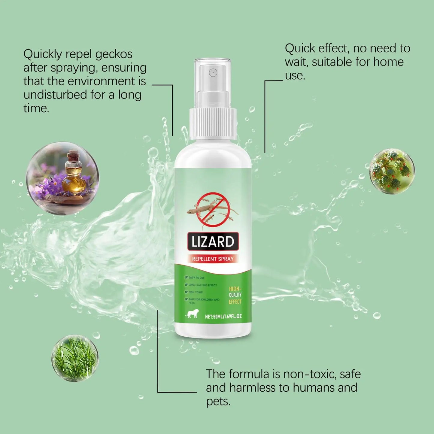 Natural Lizard & Gecko Repellent Spray 50ml | Lavender Oil