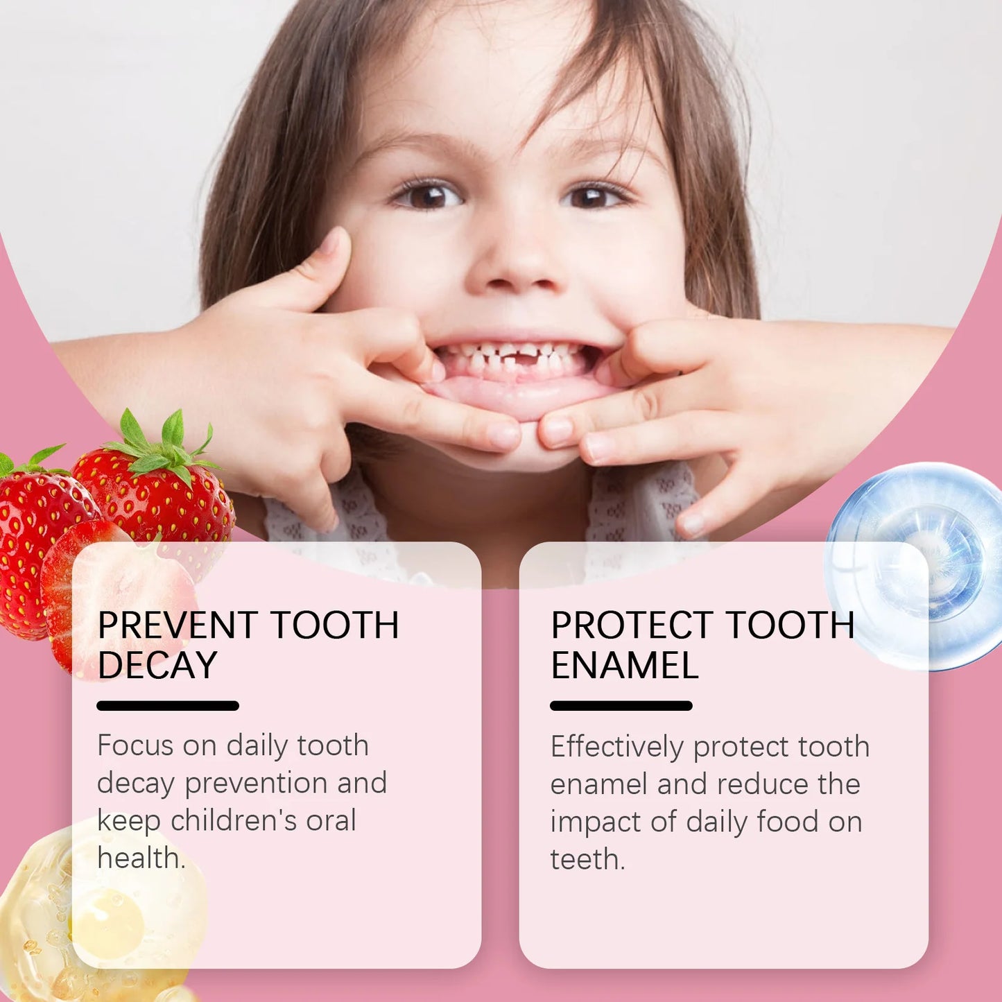 Oralhoe Kids Strawberry Toothpaste | Cavity Protection 80g Kids Toothpaste Peaceful Pleasures Health and Wellness