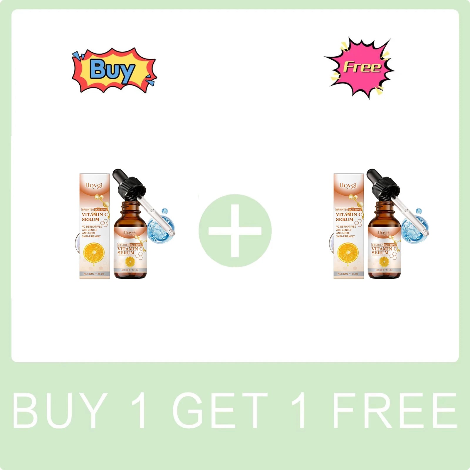 Vitamin C Serum for Face Brightening Skin Tone Improve Dullness Reduce Melanin Moisturizing Nourishing Whitening Essence Peaceful Pleasures Health and Wellness Buy 1 Get 1 Free