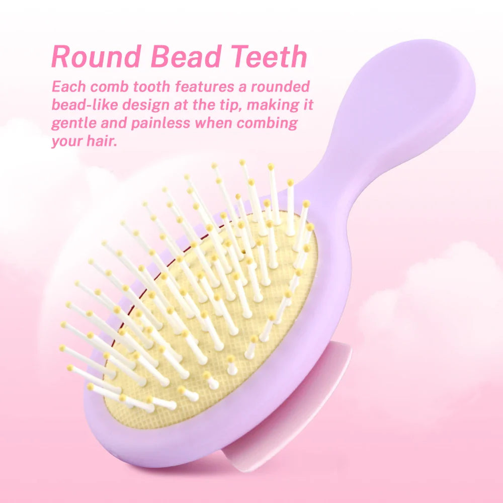 Mini Polka Dot Bow Air Cushion Hair Brush – Detangling Comb