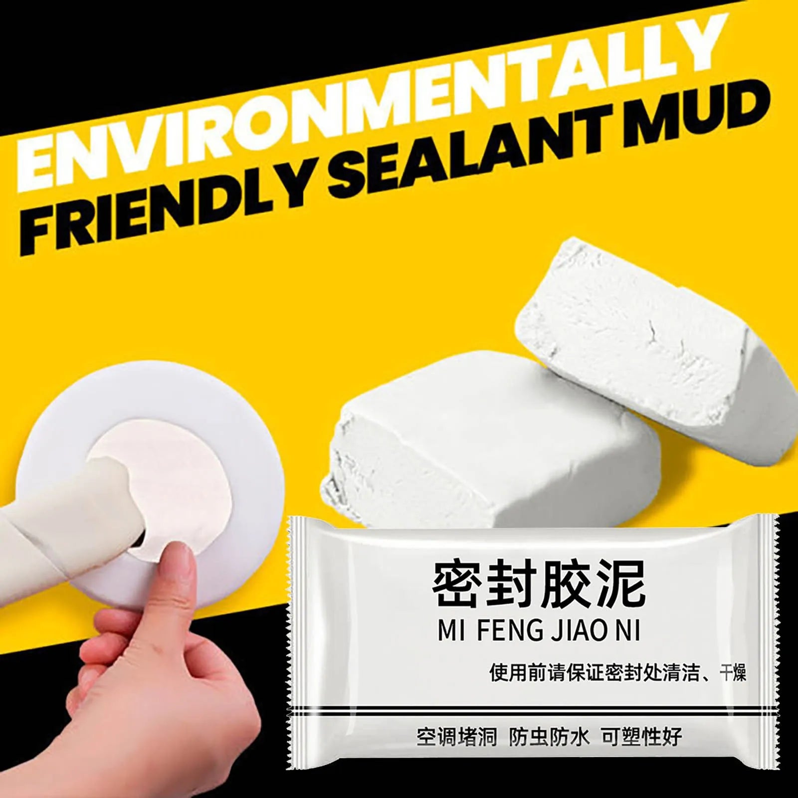 Waterproof Wall Hole Sealant Putty | Pipe & Tile Gap Filler Sealant Putty Peaceful Pleasures Health and Wellness