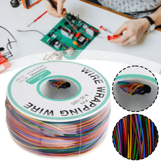 8-Color 30AWG Wire Wrapping Cable 250m Spool – PCB Jumper PCB Wire Wrapping Cable Oasis Select