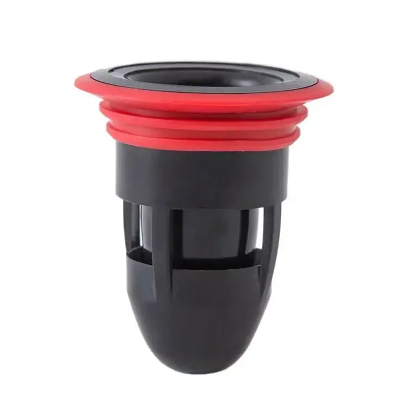 Silicone Floor Drain Strainer & Odor Seal – Sink & Shower Floor Drain Strainer Peaceful Pleasures Health and Wellness Black 2PCS