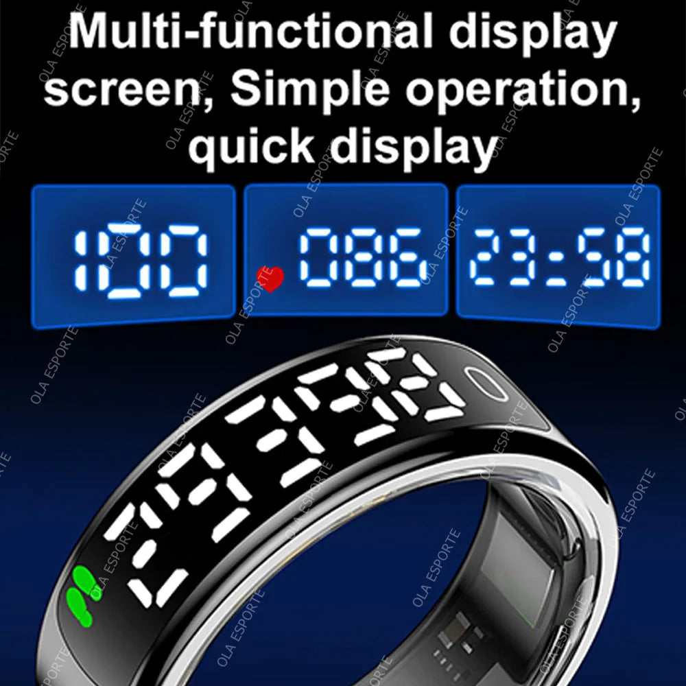 Smart Ring with Display, Heart Rate & Health Tracker | 5ATM