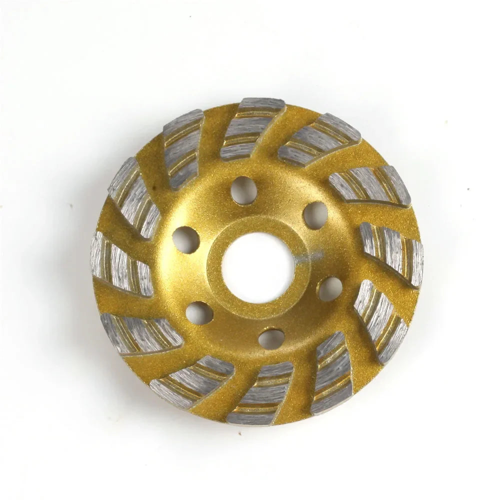 4" Turbo Diamond Grinding Cup Wheel – 12 Seg Angle Grinder Peaceful Pleasures Health and Wellness