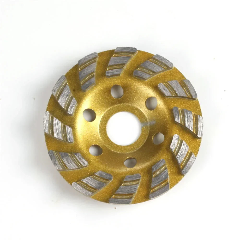 4" Turbo Diamond Grinding Cup Wheel – 12 Seg Angle Grinder