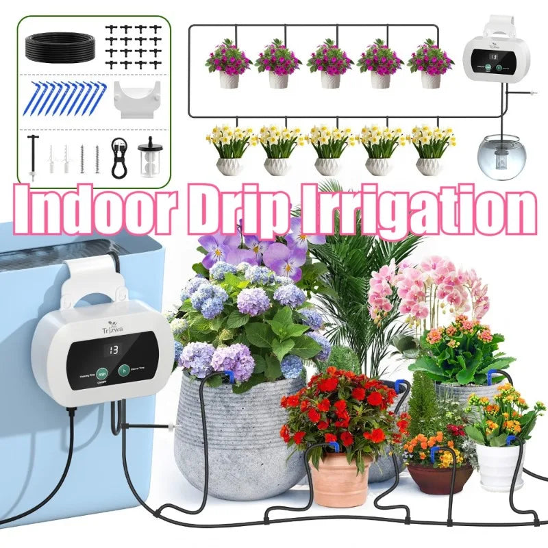 Indoor Automatic Drip Irrigation System – 10 Tips & Timer
