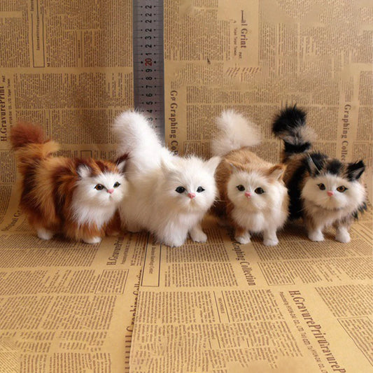 Realistic Stuffed Cat Plush Toy – Soft Kitten Gift for Kids Stuffed Animal Plush Peaceful Pleasures Health and Wellness