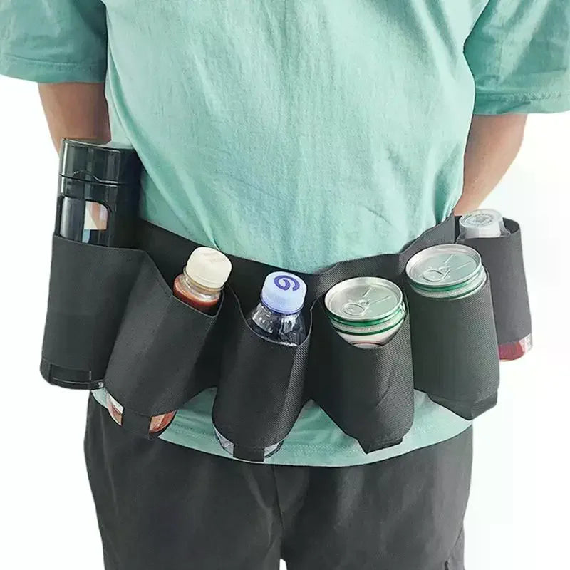 6-Can Beverage Waist Bag | Festival & Camping Fanny Pack