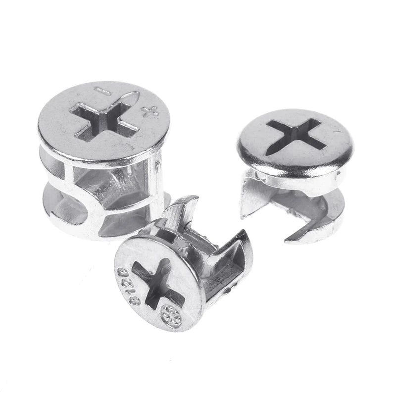 10pcs Furniture Cam Lock Connectors | Eccentric Wheel 10–15mm Furniture Cam Connectors Peaceful Pleasures Health and Wellness