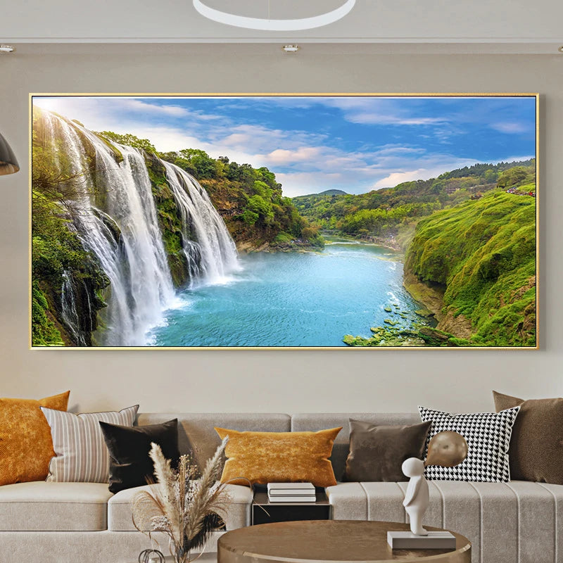 Nature Landscape Canvas Painting Wall Art Jasper National Park Canada Wall Picture Posters and Prints for Living Room Home Decor Peaceful Pleasures Health and Wellness w4097 landscape-8 50x100cm