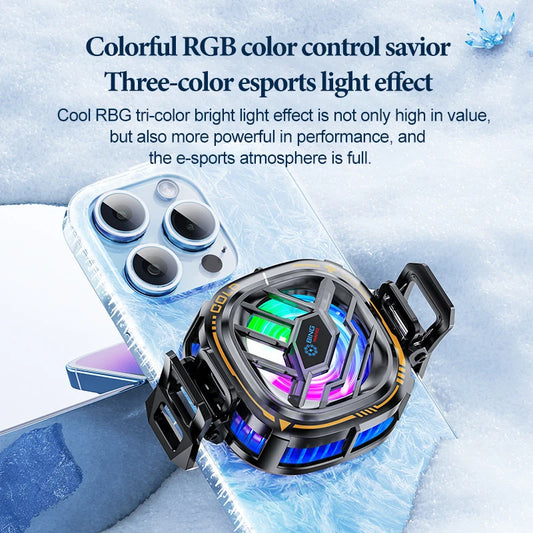 Fan Cooler For Phone Semiconductor Cooling Fan For Mobile Cooler Phone Gaming Portable Cooler Mobile Phone Cooler Fan Phone Clip Peaceful Pleasures Health and Wellness