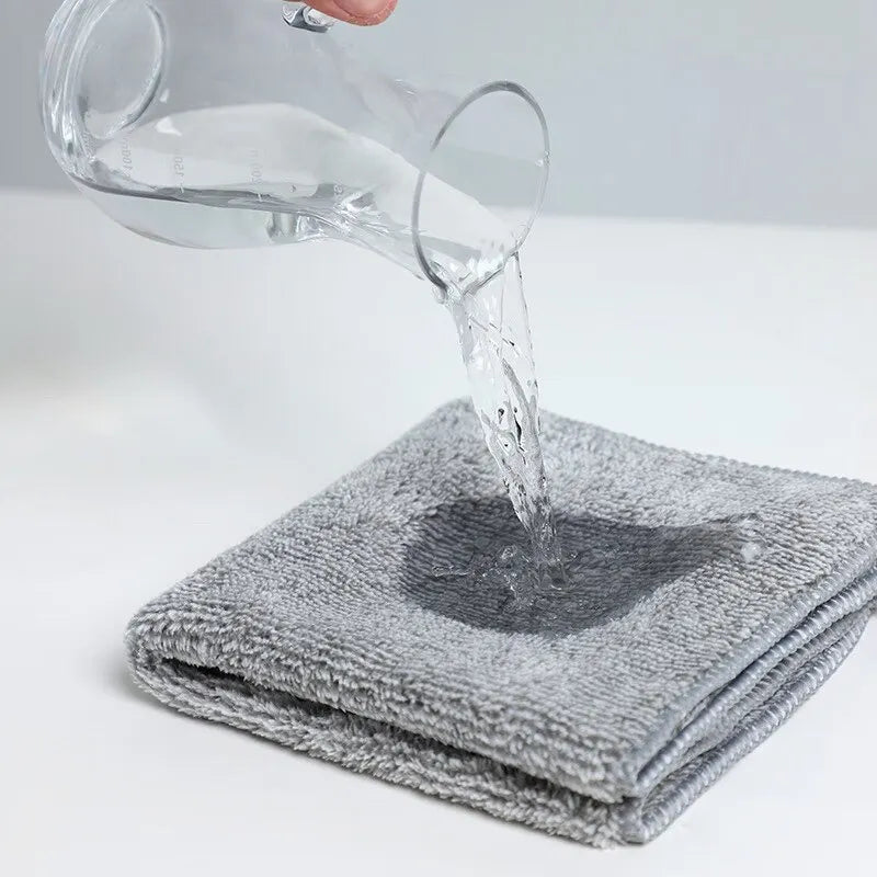 Bamboo Charcoal Dish Cleaning Cloth | Microfiber Scouring Pad