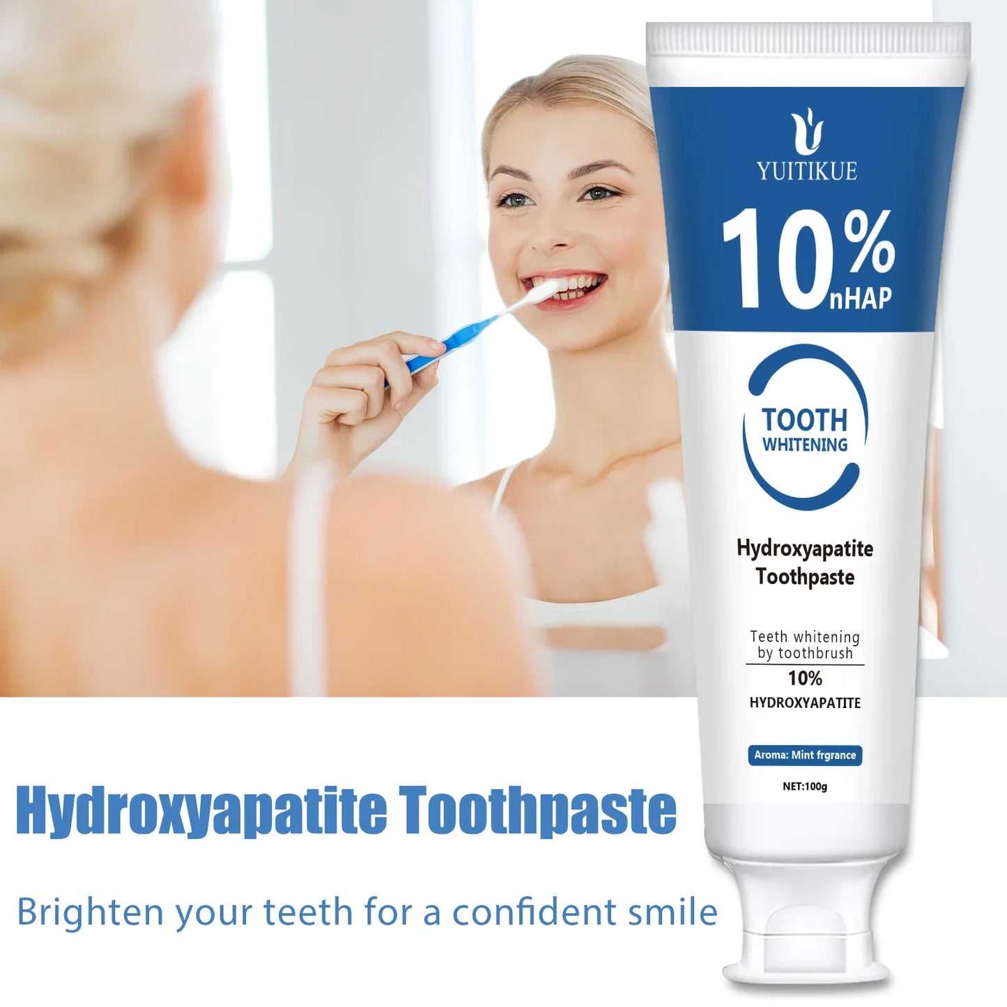 YUITIKUE 10% Hydroxyapatite Toothpaste – Whitening & Enamel