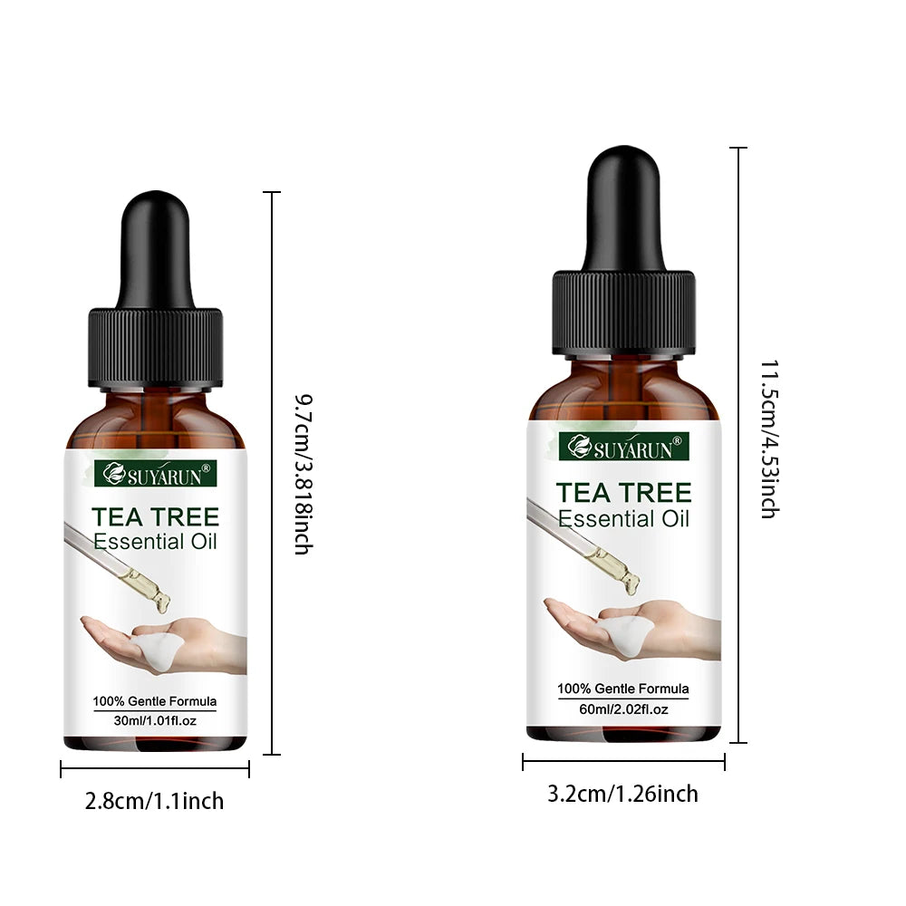 SUYARUN Tea Tree Oil Serum - Natural Moisturizing & Soothing Face Care for Clear, Hydrated Skin. Peaceful Pleasures Health and Wellness