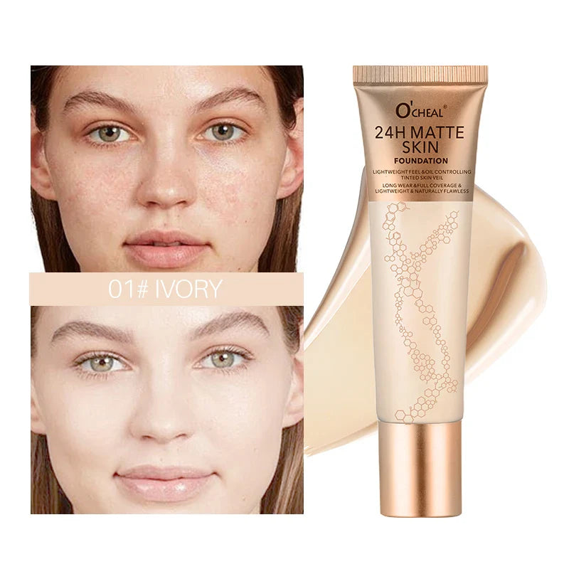 Waterproof Liquid Foundation – Natural Finish, Multi-Shade