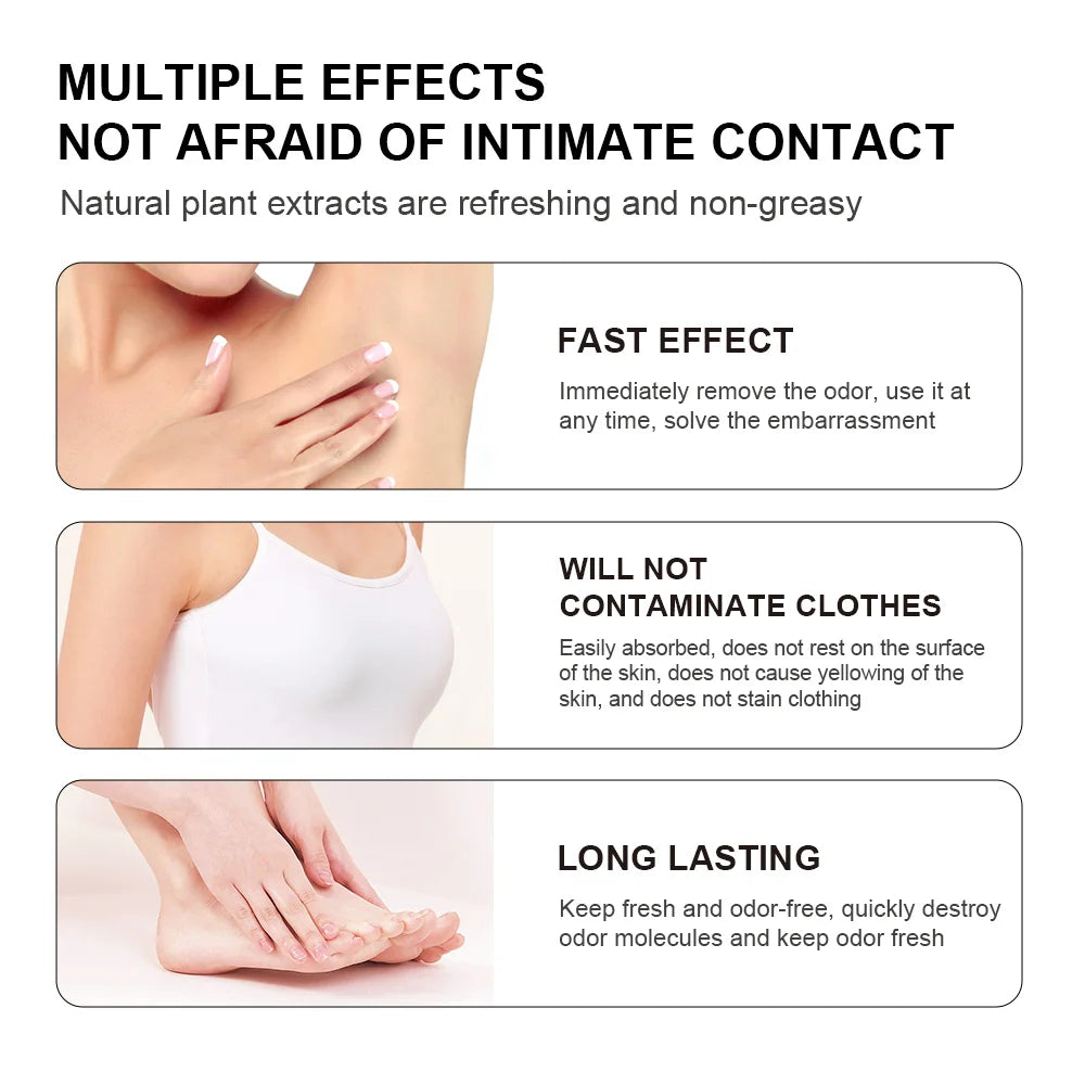 Whole Body Deodorant Deeply Improve Odor Refreshing Non-sticky Mild Formula Multiple Fragrances Creamy Texture Pre-Deodorant Peaceful Pleasures Health and Wellness
