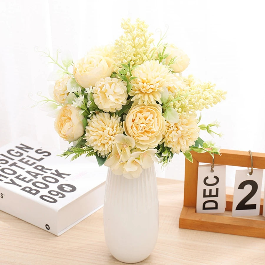 Artificial Silk Peony Ball Bouquet | Wedding & Home Decor