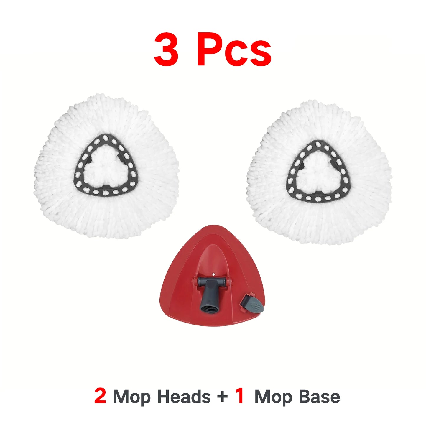 Mop Accessories for O-cedar/Vileda Microfiber EasyWring Spin Mop,Spin Mop Head for O-Cedar/Vileda 1 Tank System Peaceful Pleasures Health and Wellness 3 Pcs(A)