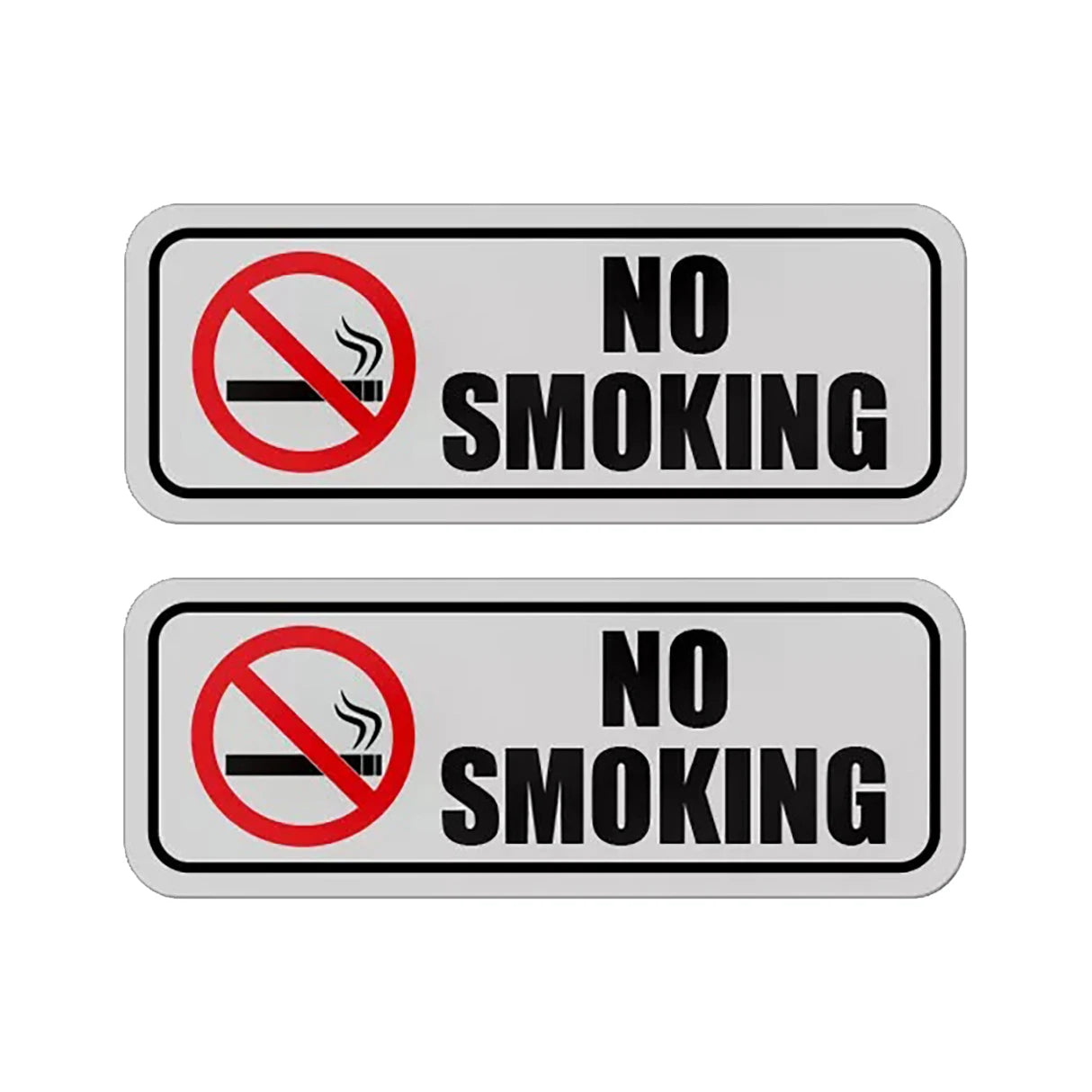 2Pack No Smoking sticker vinyl decal business window door car store bar shop vehicle 7x2.5in Peaceful Pleasures Health and Wellness