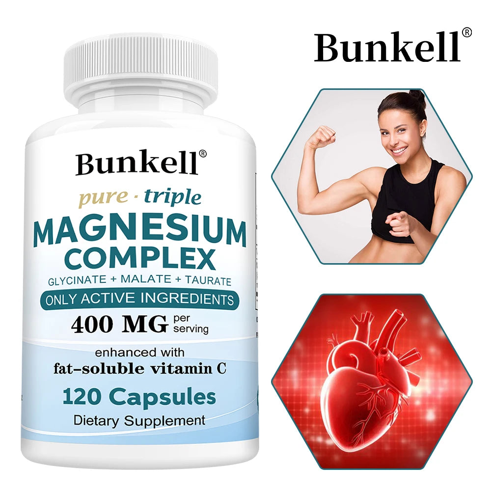 Magnesium Complex - L-Threonate, Glycinate & Malate - Brain, Sleep, Memory, Muscle & Bone Support, Stress & Anxiety Relief Peaceful Pleasures Health and Wellness