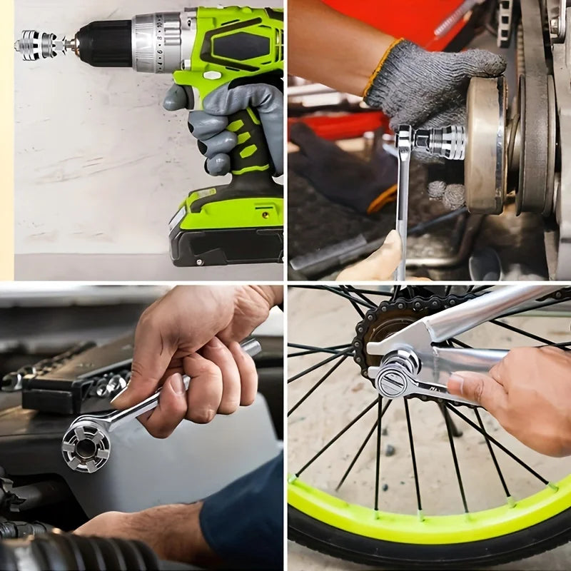 Universal Electric Wrench Sleeve Converter Fits Standard 3 8-3 4'' 10