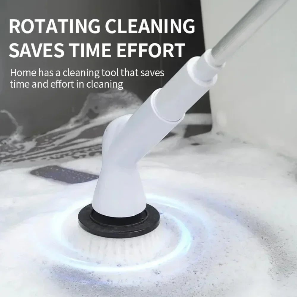6-in-1 Cordless Electric Spin Scrubber – Kitchen & Bathroom