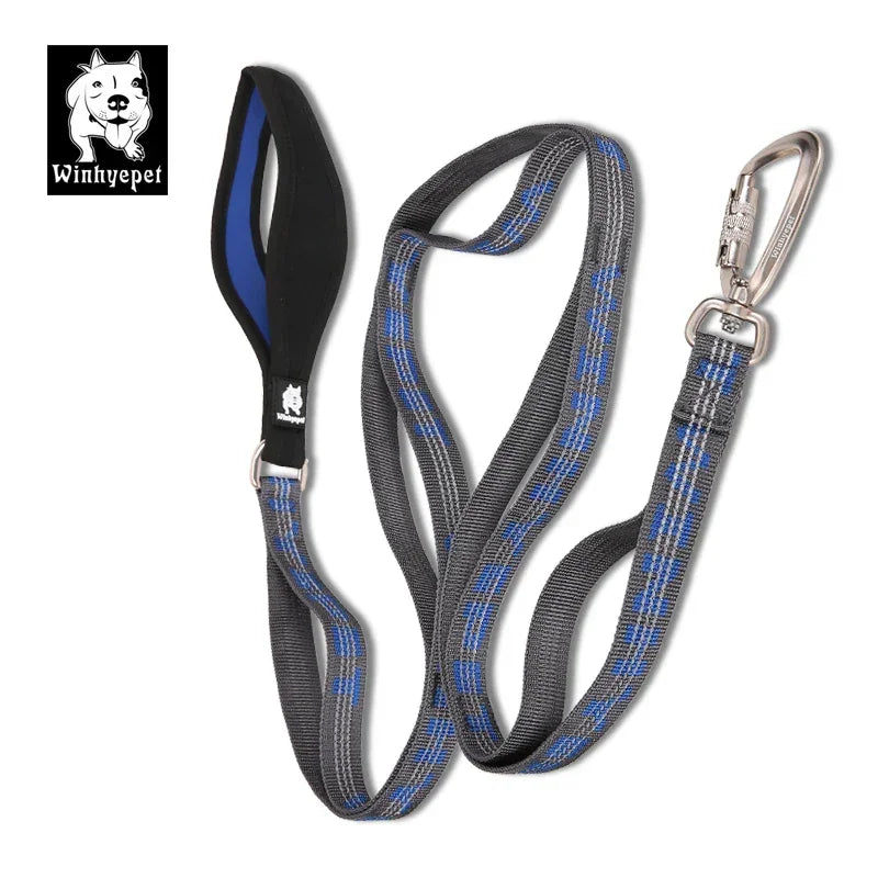 Truelove 3M Reflective Heavy-Duty Dog Leash with Carabiner YL1832 Dog Leashes Peaceful Pleasures Health and Wellness
