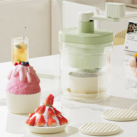 Manual Shaved Ice Machine & Snow Cone Maker | Portable Crusher Manual Ice Shaver Oasis Select