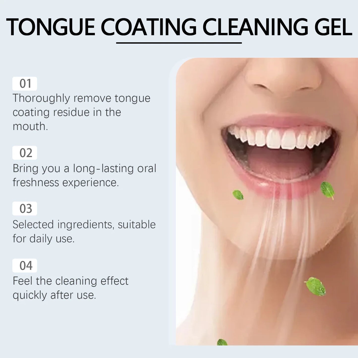 Tongue Cleaning Gel Set | Eliminate Bad Breath & Oral Bacteria