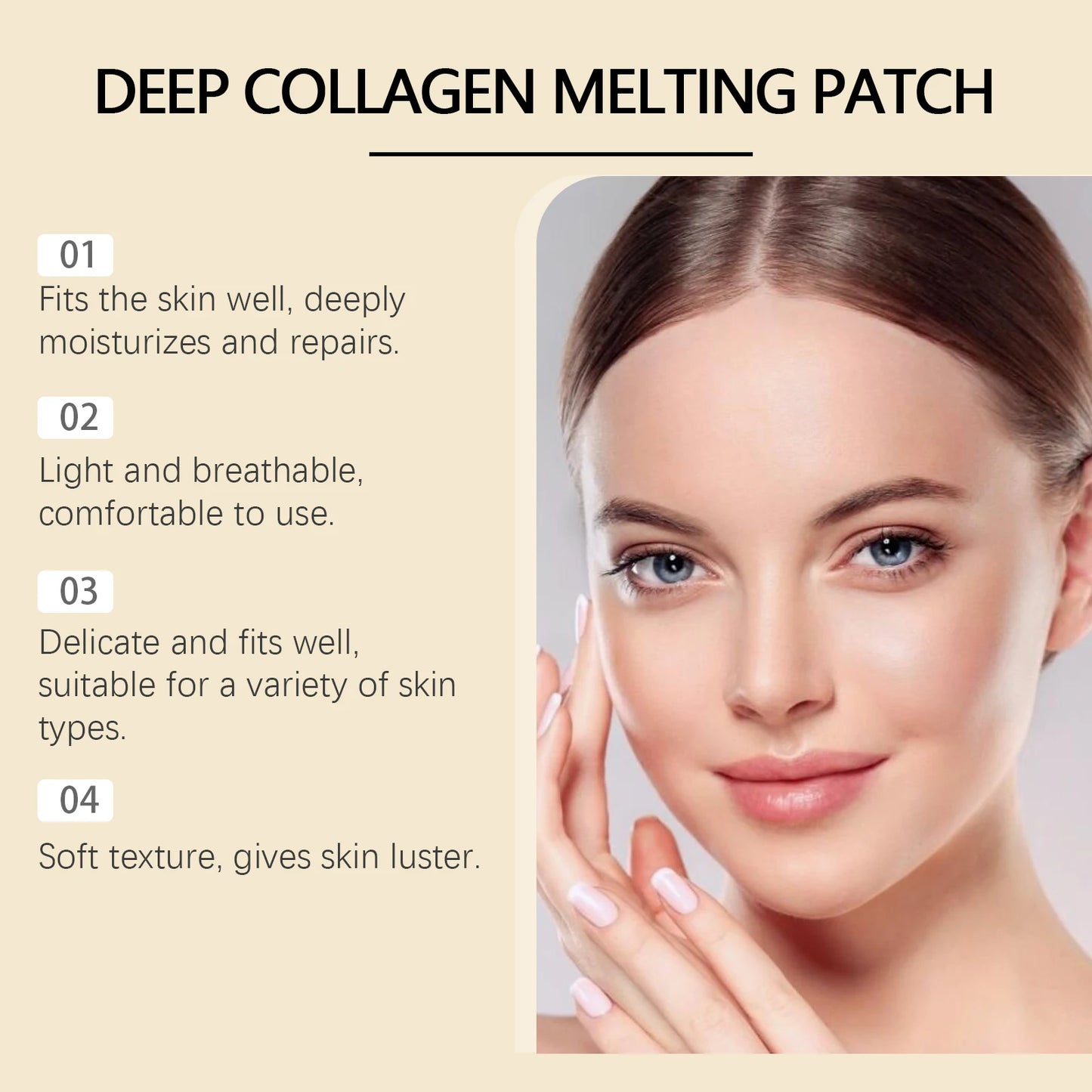 Collagen Water-Soluble Eye & Face Patches – Firming & Hydrating
