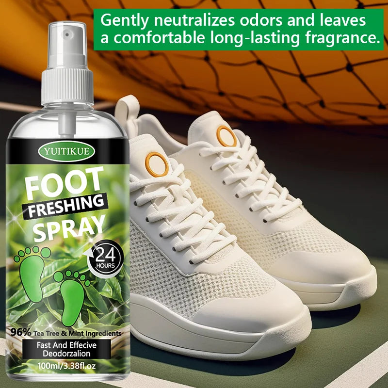 YUITIKUE Tea Tree Foot Deodorant Spray – Odor Eliminator Foot Deodorant Spray Peaceful Pleasures Health and Wellness