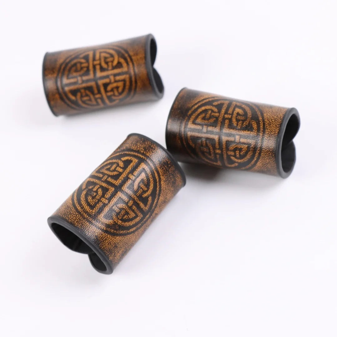 Unisex Retro Viking Celtic Knot Hair Ties Gothic Nordic LARP Cosplay