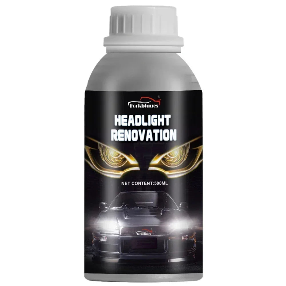 Car Headlights Renovation Polishing Kit Headlight Restoration MotorcycleAutomotive Care Tool 800ML Liquid Polymer Evaporator Peaceful Pleasures Health and Wellness 800ml no tool