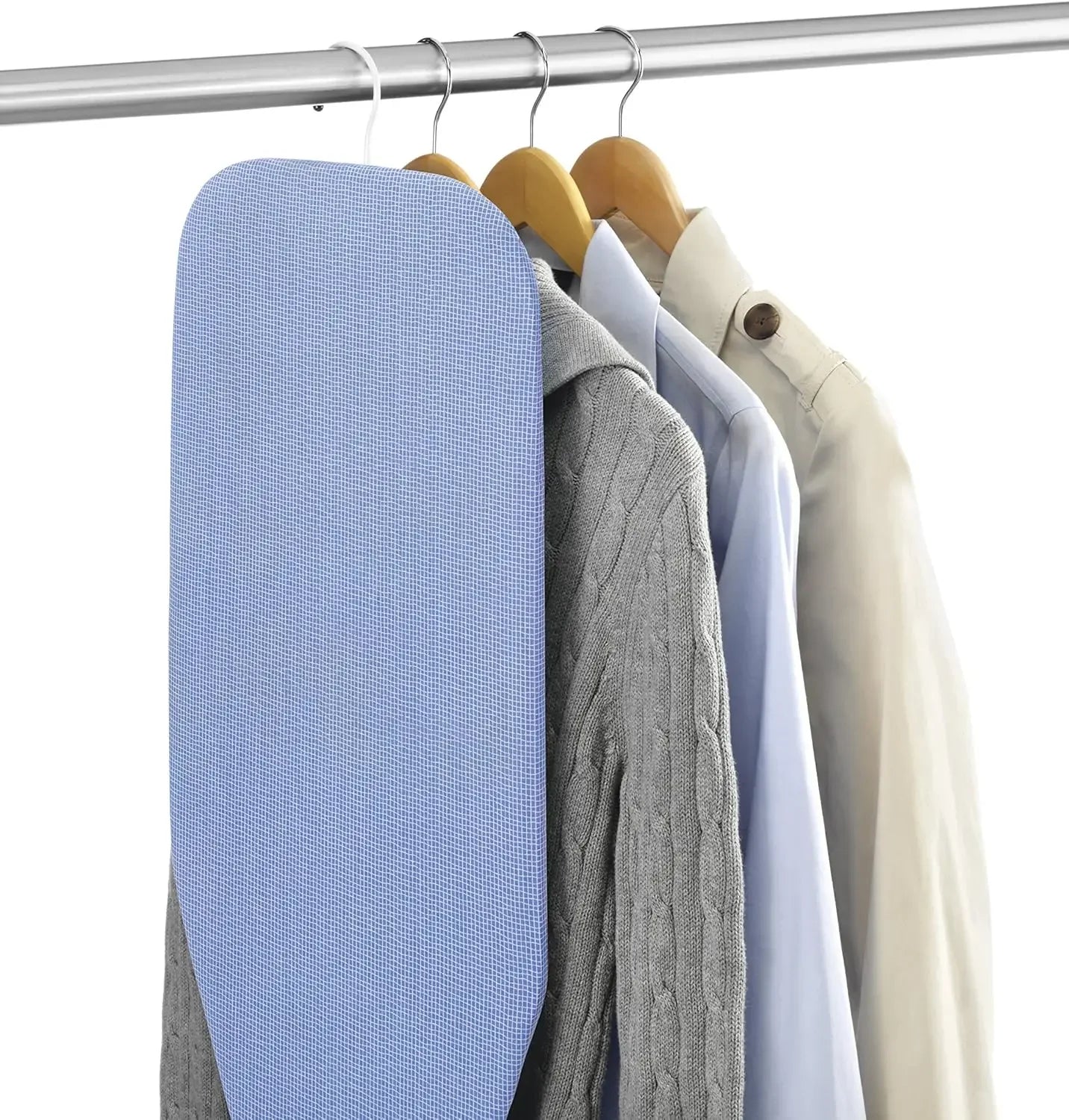 Portable Tabletop Ironing Board with Scorch-Resistant Blue Cover Ironing Accessories Peaceful Pleasures Health and Wellness