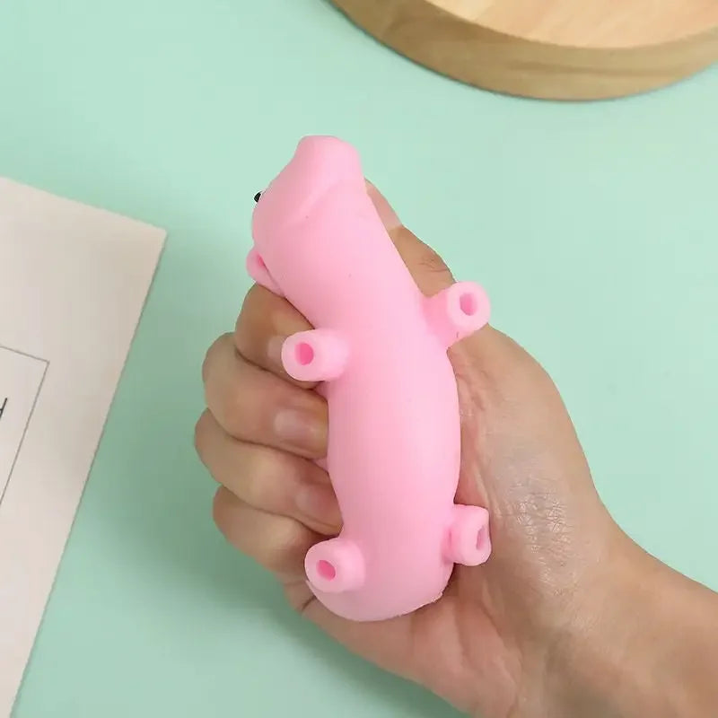 Kawaii Pink Pig Squishy Toy – Fidget Figurine & Party Favour