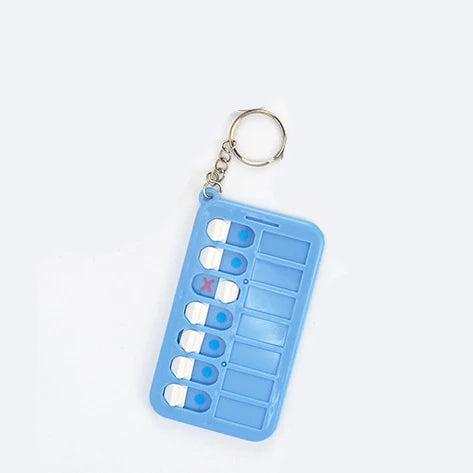 Kids Self-discipline Checklist Memo Board Portable Keychain Visual